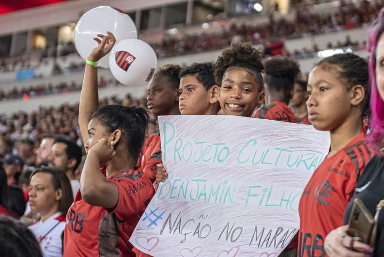 Crianças Flamengo Maracanã