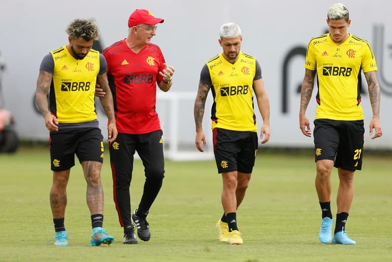 Gabigol, Dorival, Arrascaeta e Pedro