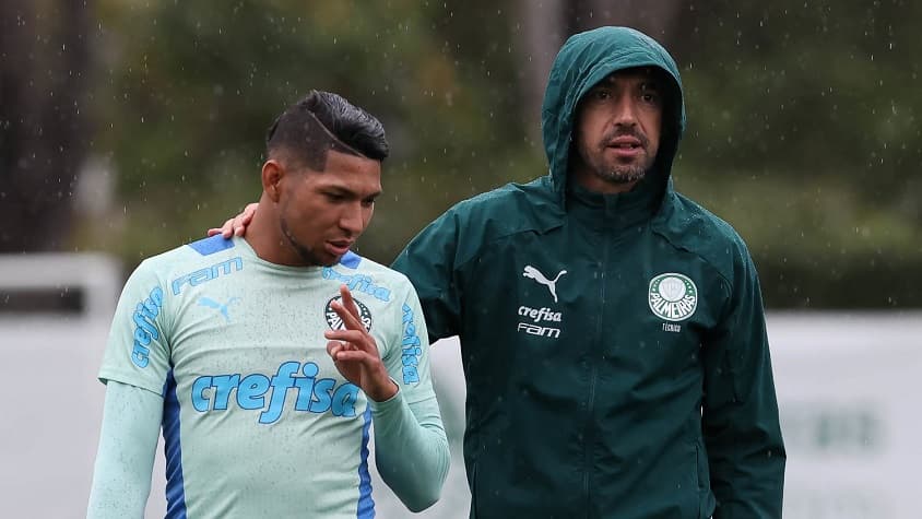 Rony e Abel Ferreira - Treino Palmeiras