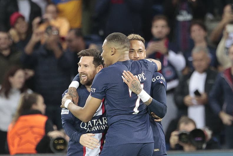 PSG x Maccabi Haifa - Messi, Mbappé e Neymar