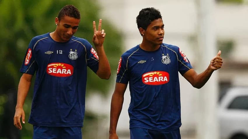 Danilo e Alex Sandro - Santos