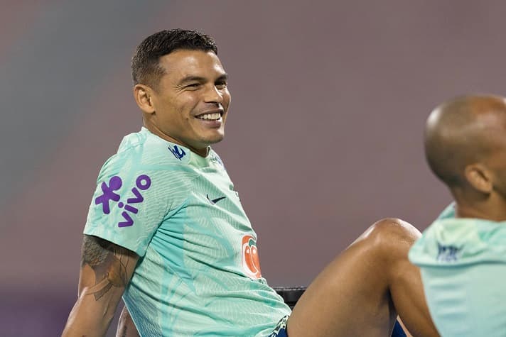 Thiago Silva - Treino Seleção Qatar