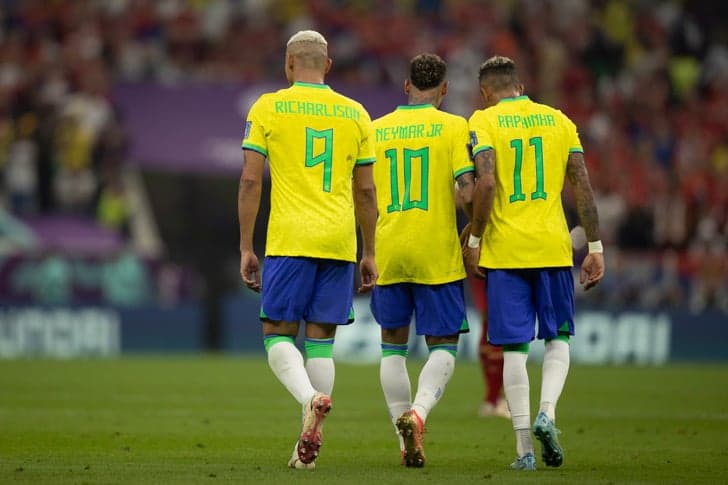 Brasil x Sérvia -  Richarlison. Neymar Jr. Raphinha