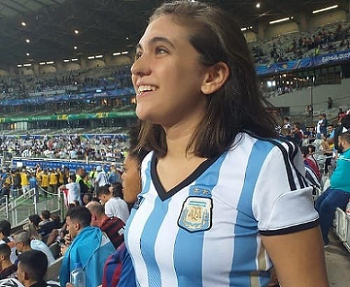 Brasileira que torce para a Argentina