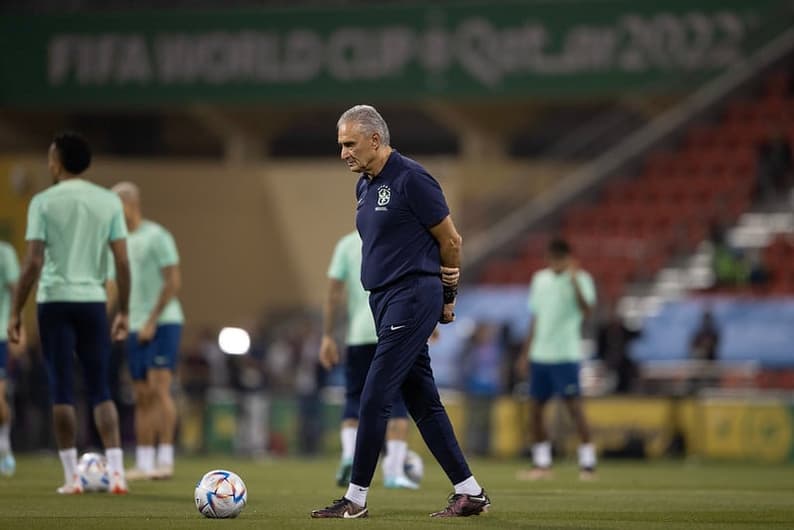 Tite - Treino da Seleção Brasileira