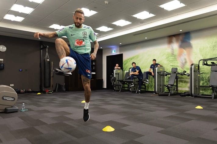 Neymar - Treino Hotel Seleção Brasileira Qatar