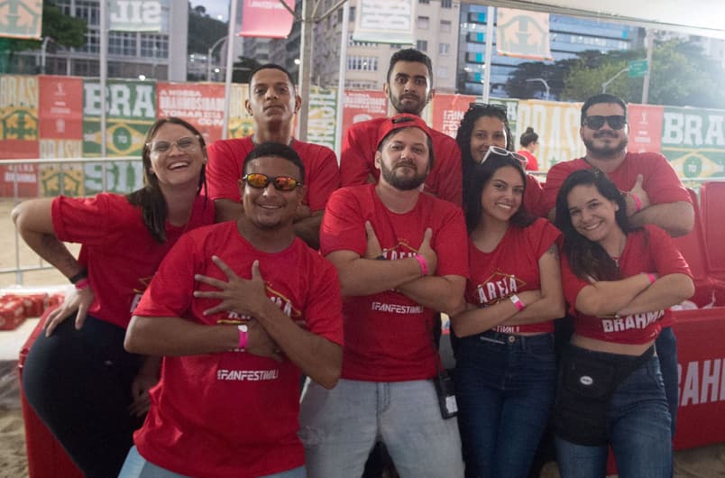 Funcionários do Fifa Fan Fest