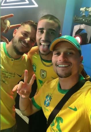 Lucas Crispim, Thiago Galhardo e Artur