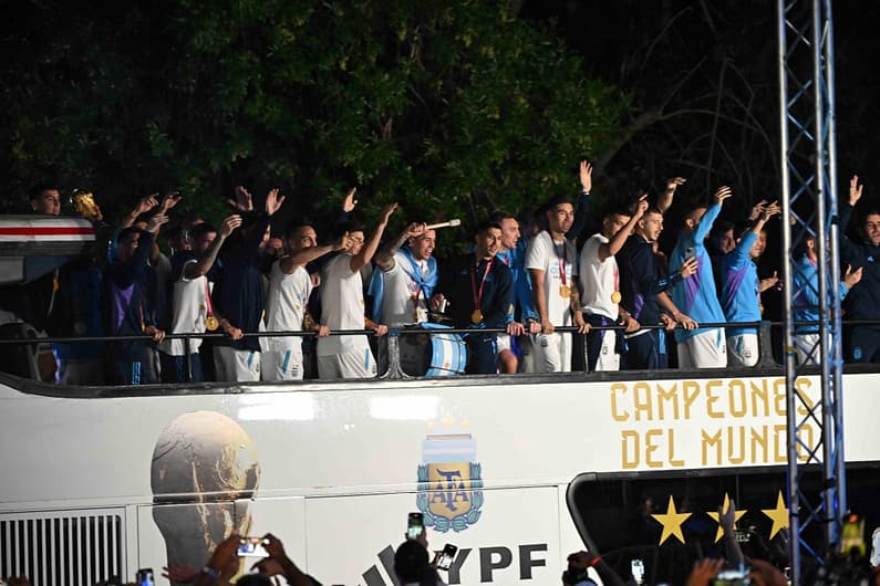 Desembarque seleção argentina em Buenos Aires