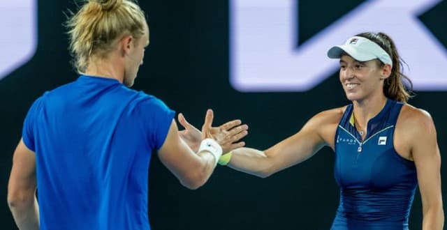 Luisa Stefani e Rafael Matos na final do Australian Open