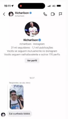 Richarlison xaveca Jade Picon