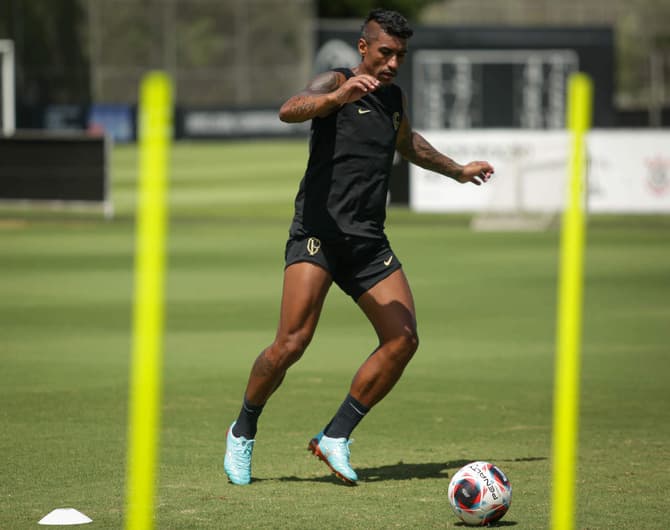 Paulinho - Treino Corinthians 08/03