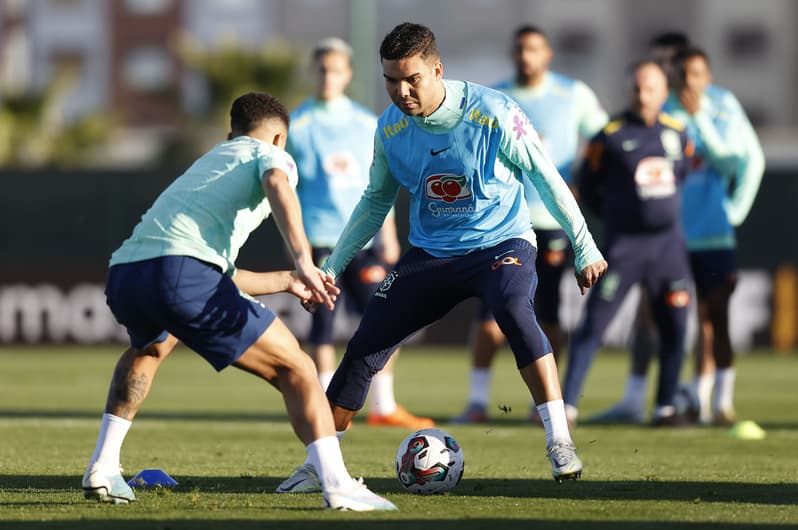 Casemiro e João Gomes - Treino da Seleção Brasileira - Brasil