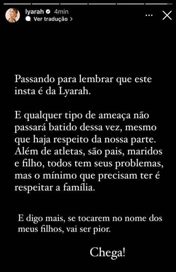 Desabafo esposa Maycon Corinthians