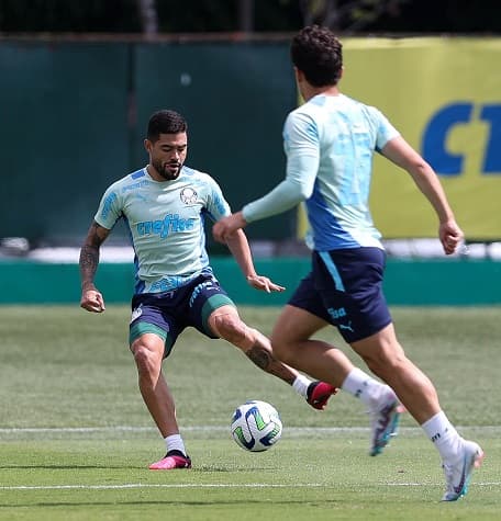 Tabata e Veiga - Treino Palmeiras