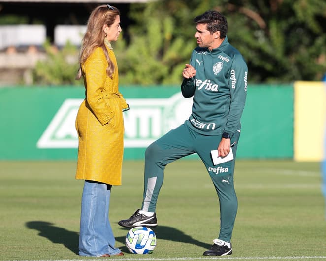 Leila Pereira e Abel Ferreira - Contratações do Palmeiras