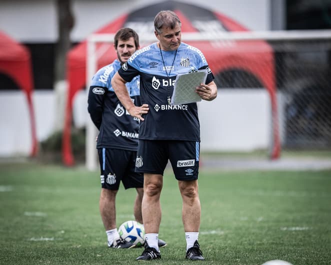 Diego Aguirre - Santos treino