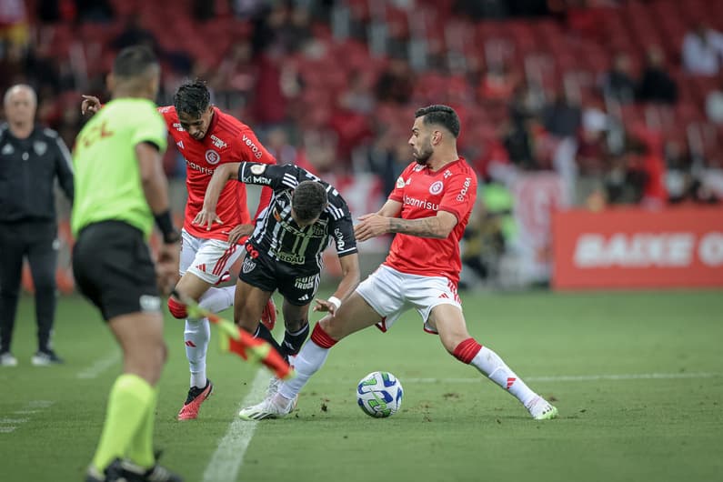 Bruno Henrique em Internacional x Atlético-MG no Brasileirão 2023. Foto: Pedro Souza / Atlético