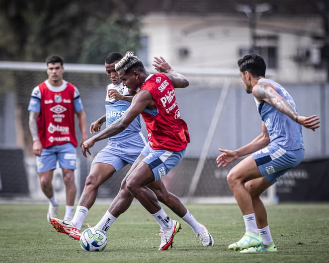 Santos escalação Palmeiras