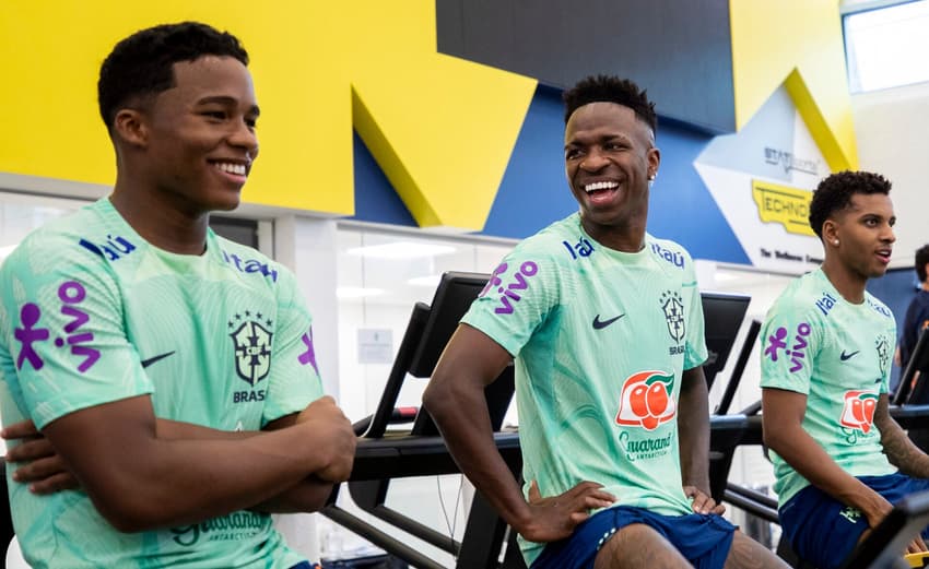 Endrick, Vini Jr e Rodrygo - Seleção Brasileira