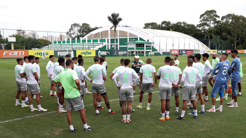 Abel Ferreira treino Palmeiras escalação