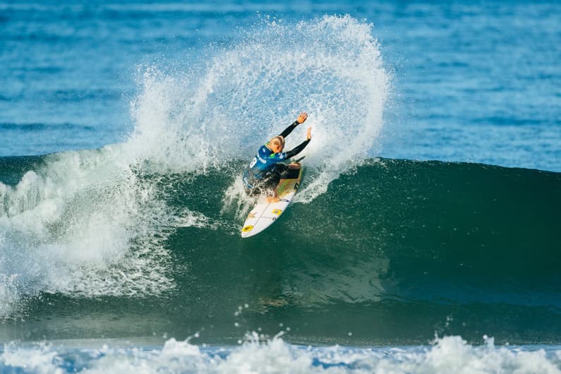 Tatiana Weston-Webb na etapa de Peniche da WSL