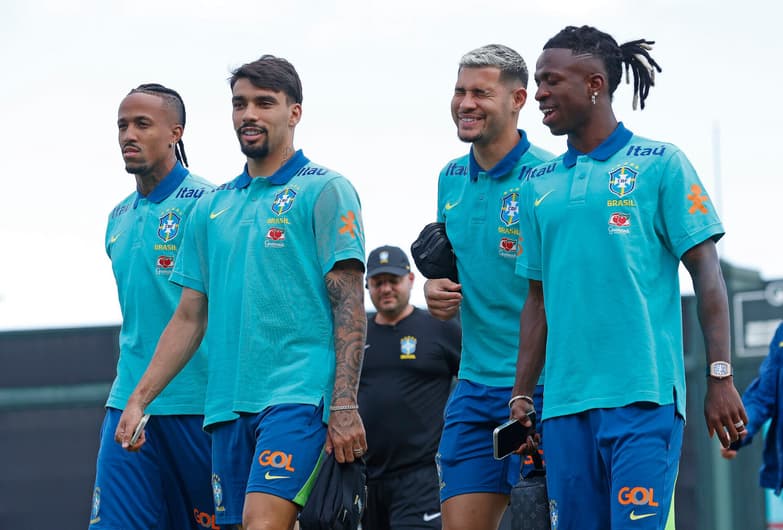 Militão, Paquetá, Bruno Guimarães e Vini Jr - Seleção Brasileira