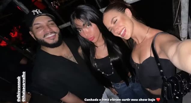 Jorginho Farias com Dhiovanna Barbosa e Thaisa Carvalho