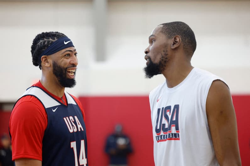 Anthony Davis e Kevin Durant / USA Basketball / Estados Unidos