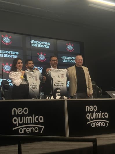 Anuncio da Esportes da Sorte no Corinthians