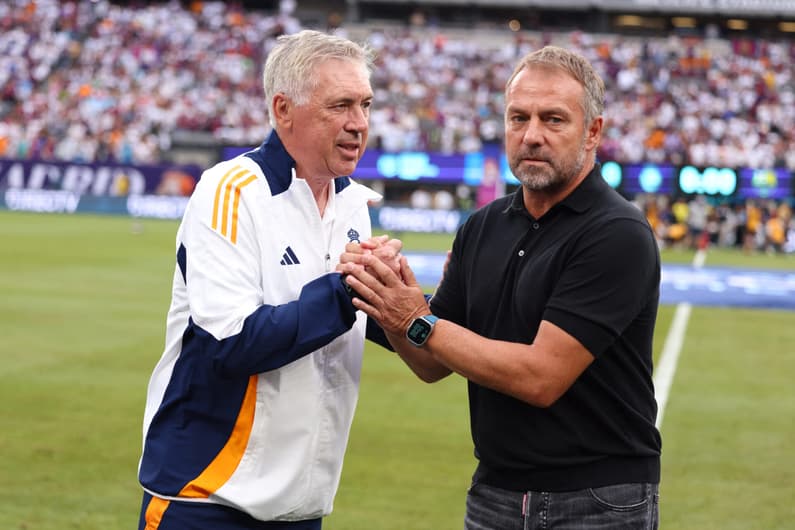 Carlo Ancelotti e Hansi Flick - Barcelona 2x1 Real Madrid