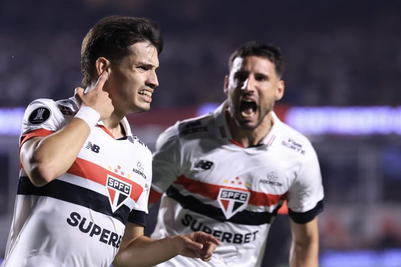 Damián Bobadilla e Calleri - São Paulo x Nacional (URU) - Libertadores 2024