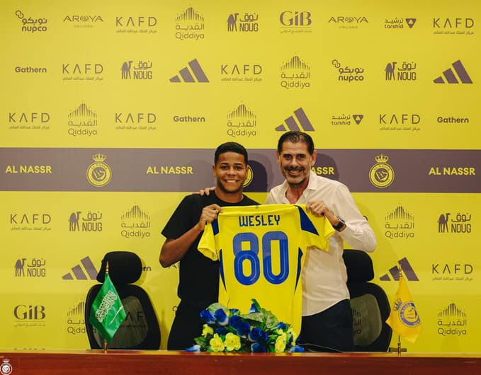 Uma das joias recentes do Timão, Wesley foi a quarta maior venda da história do clube (Foto: Divulgação / Al-Nassr)