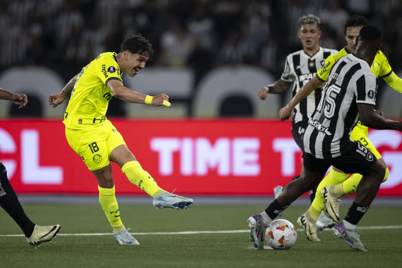 Em jogo hoje, Palmeiras e Botafogo decidem vaga para a próxima fase da Libertadores. Foto: Jorge Rodrigues/AGIF