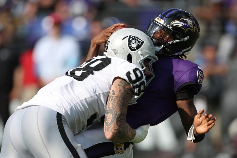 Las Vegas Raiders v Baltimore Ravens