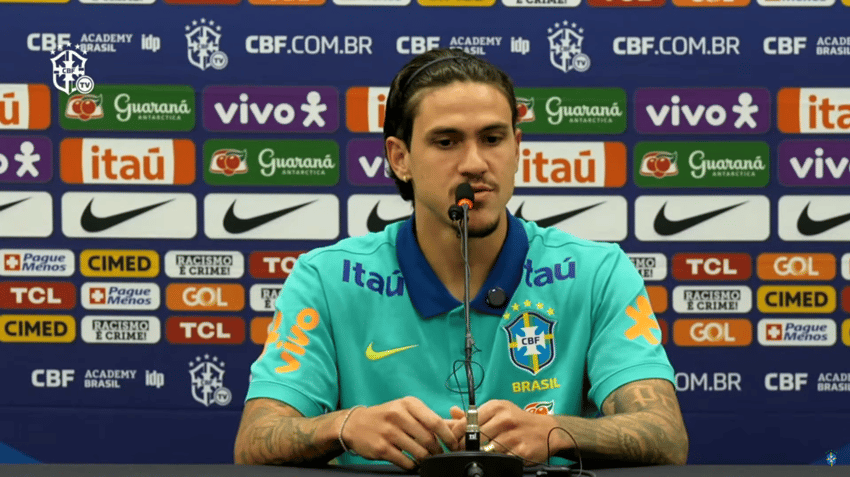 Pedro - Em coletiva da Seleção Brasileira