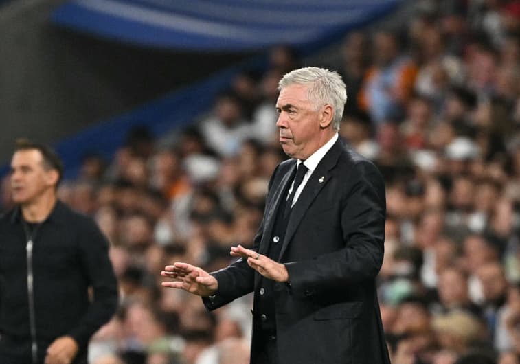 Carlo Ancelotti em Real Madrid x Alavés por La Liga