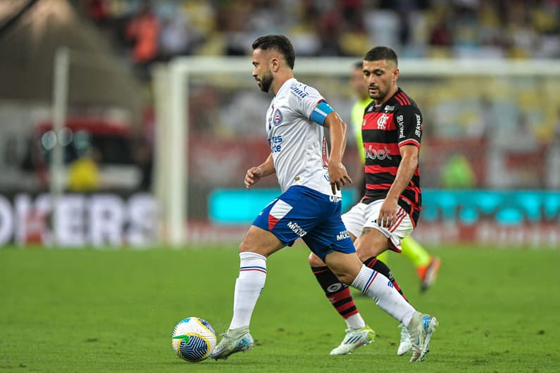 Arrascaeta e Everton em Flamengo x Bahia, no Maracana