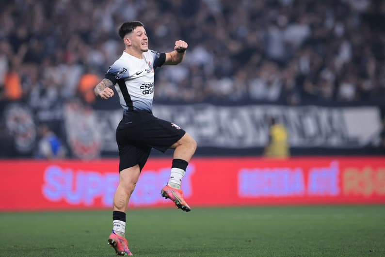 Rodrigo Garro comemora o gol em Corinthians x Juventude, na Neo Química Arena, pela Copa do Brasil