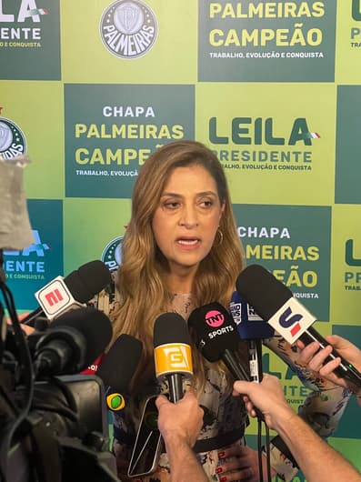 Leila Pereira, presidente do Palmeiras