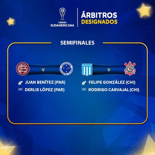 ARBITROS da semifinal da Sul-Americana