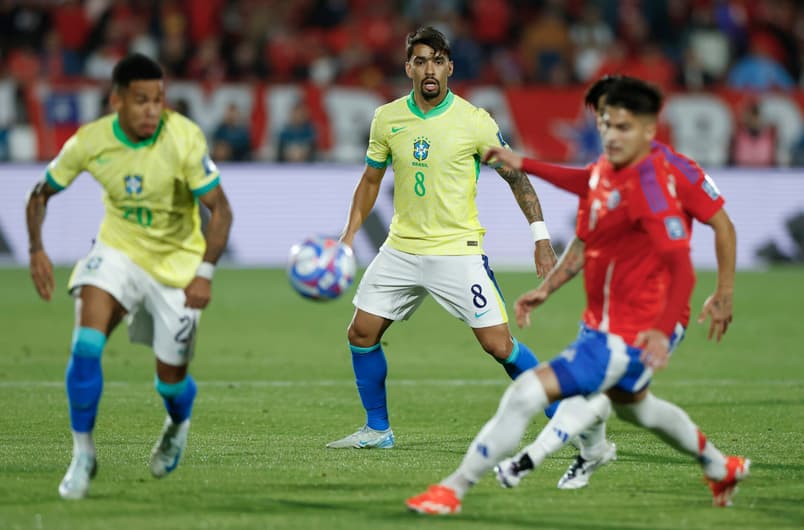 Lucas Paquetá na vitória da Seeleção Brasileira contra o Chile