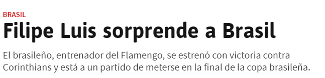 Filipe Luís, técnico do Flamengo, recebe elogios de jornal espanhol (Foto: Reprodução)