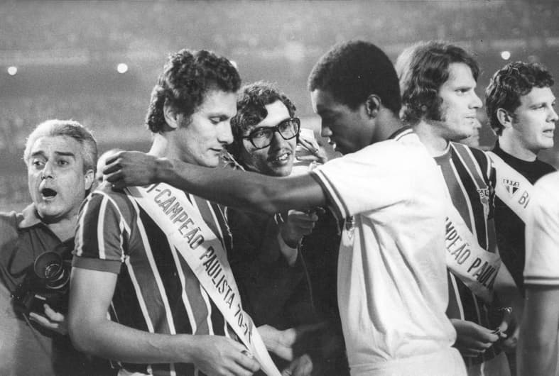 No início da década de 70, o São Paulo se sagrou campeão do Campeonato Paulista contra o Palmeiras (Foto: Reprodução)
