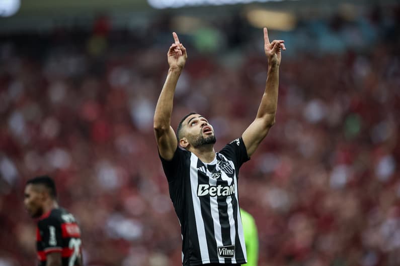 Alan Kardec marca seu primeiro gol na temporada, pelo Atlético-MG, diante do Flamengo, pela final da Copa do Brasil no Maracanã (Foto: Pedro Souza/Atlético)