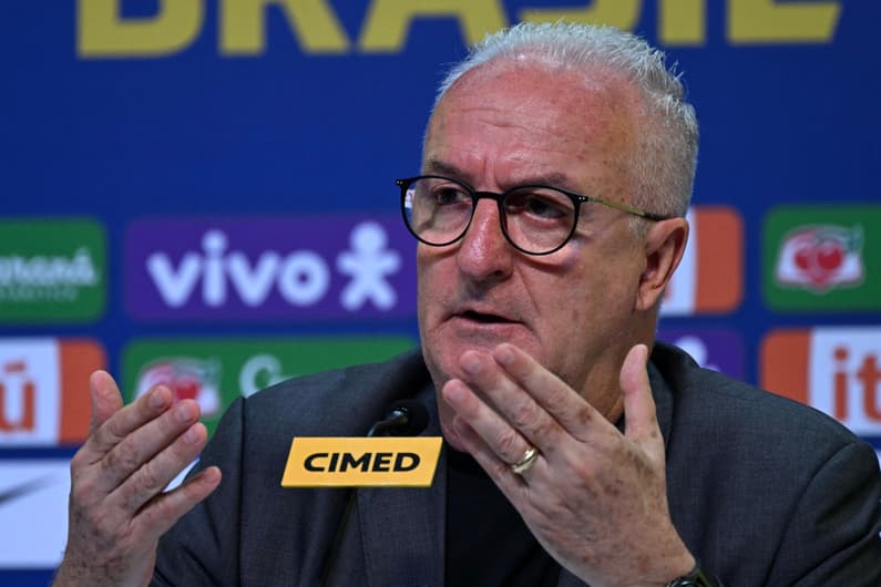 Técnico da Seleção Brasileira, Dorival Júnior, na convocação da Seleção Brasileira. (Foto: Mauro PIMENTEL / AFP)