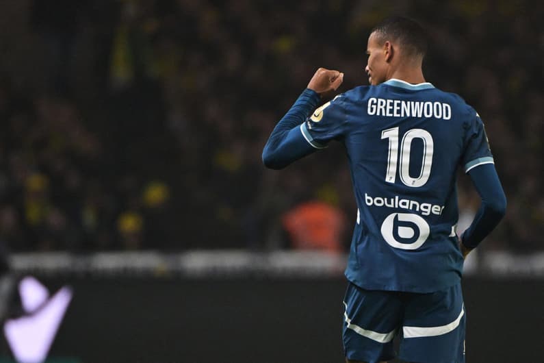 Mason Greenwood foi um dos destaques da vitória na última rodada do Olympique; confira as estatísticas do jogo contra o Auxerre (Foto: Damien Meyer / AFP)