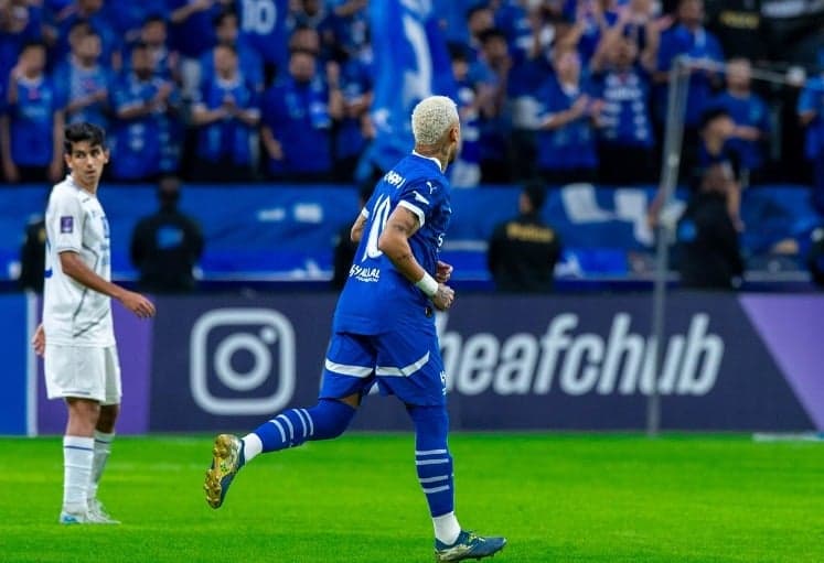 Neymar atua pelo Al-Hilal contra o Esteglhal, pela Champions da Ásia (Foto: Reprodução/Instagram)