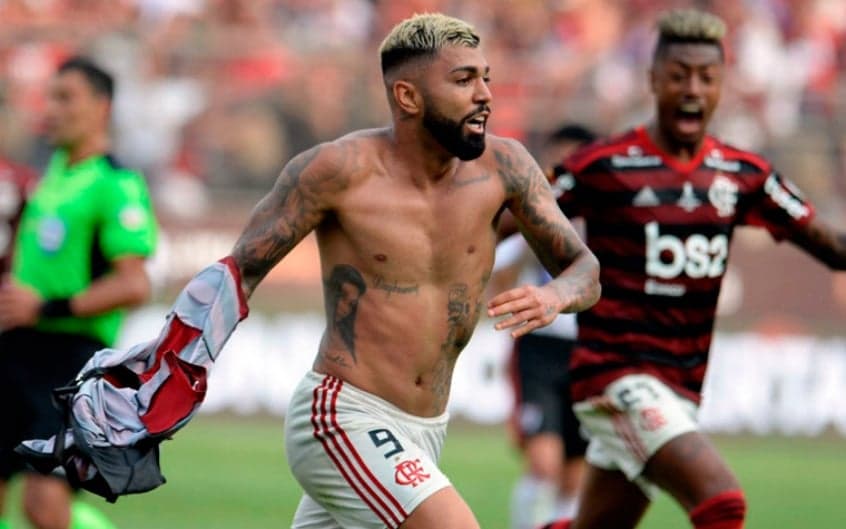 Gabigol foi artilheiro da Libertadores em 2019 (Foto: Ernesto Benavides/AFP)