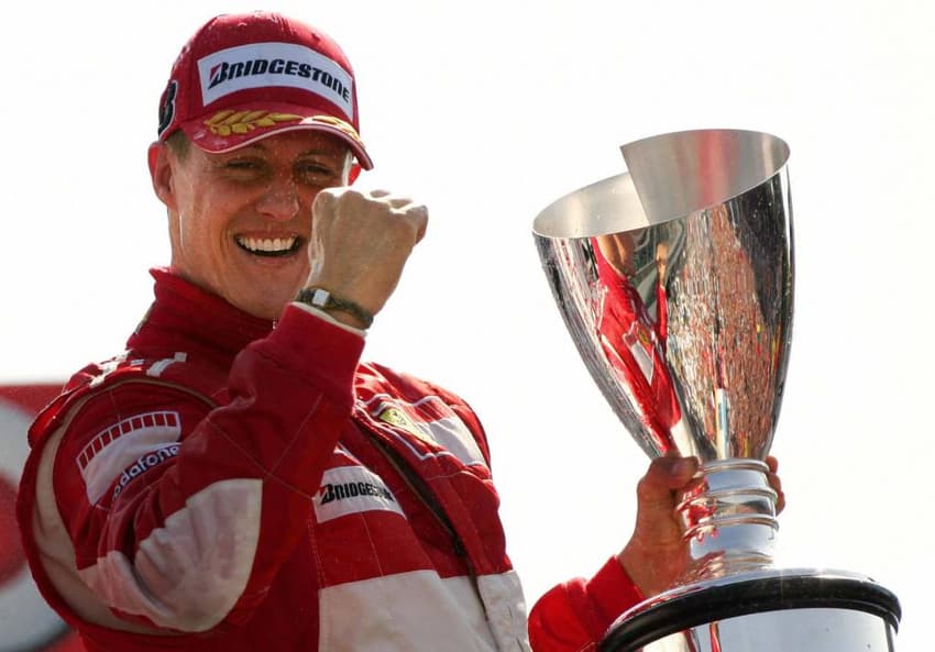 O heptacampeão Michael Schumacher teve a sua temporada mais dominante em 2004 (Foto AFP)